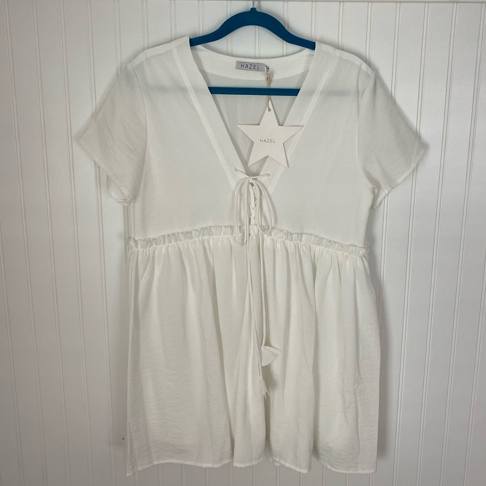 Princess Polly MARITIMO MINI DRESS WHITE